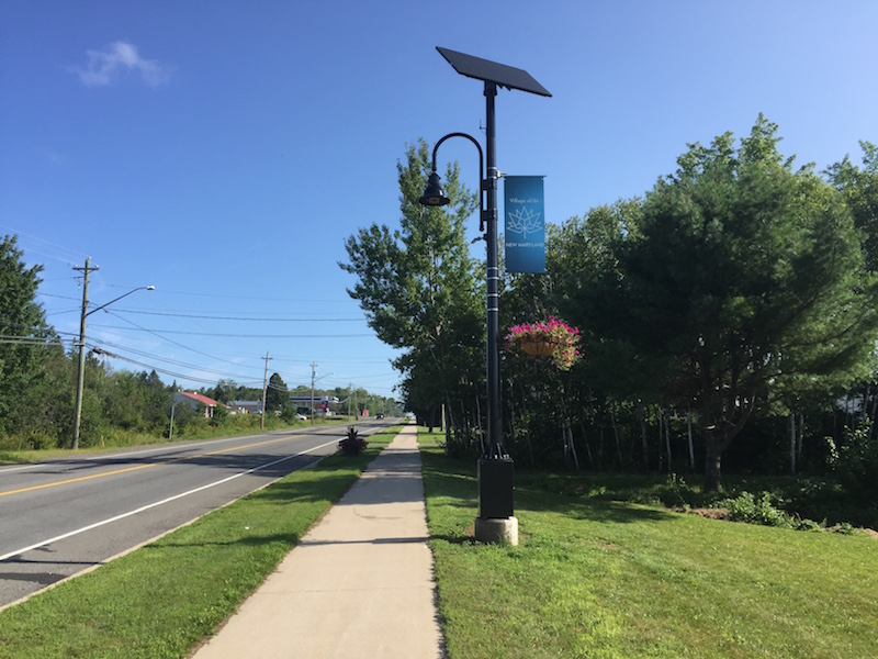 Clear Blue solar lighting at Village of New Maryland, New Brunswick