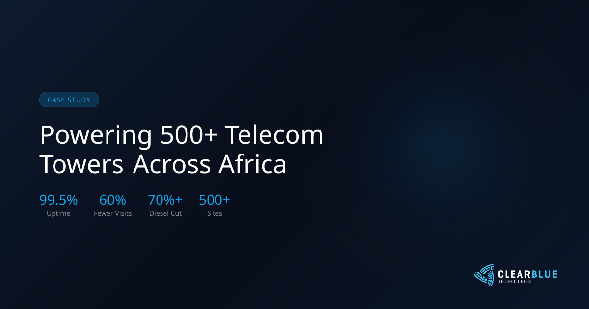 Case Study: Powering 500+ Telecom Towers Across Africa | Clear Blue ...